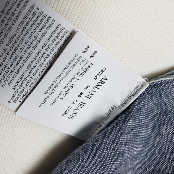 Armani Button Up Long Sleeve Hoodie - Picture 9 of 10